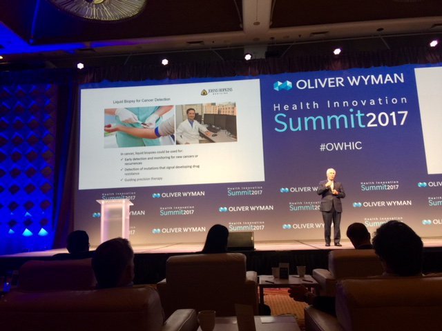 TawanaLDavis's tweet photo. Liquid biopsy for cancer detection is just one example of where medicine is going - Dr. Rothman @HopkinsMedicine #owhic #cancerxprize https://t.co/BIhlrGGUJ0