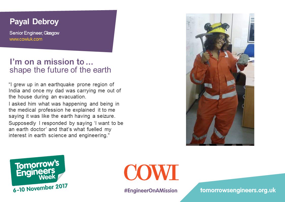 Payal is exploring her interest in earth science and engineering. What will you explore? #TEWeek17 #EngineerOnAMission <a href="/Tomorrows_Eng/">Tomorrow's Engineers</a>