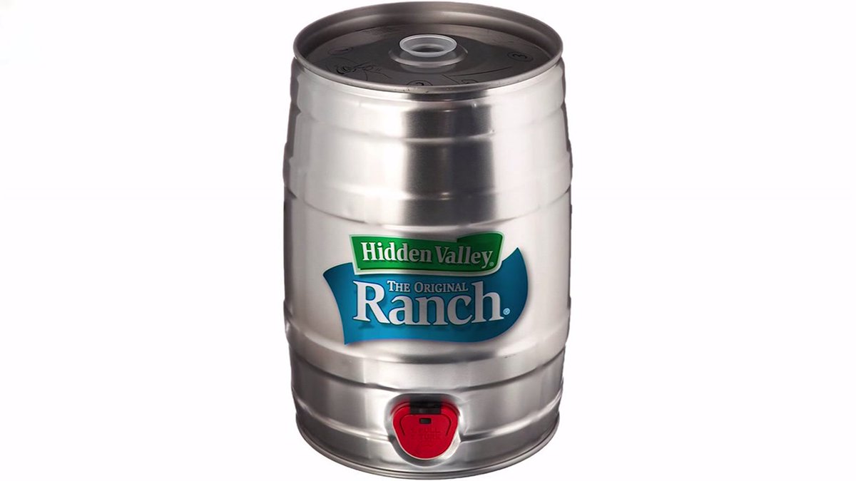 fox5sandiego's tweet image. A keg of #HiddenValleyRanch? 
We all know somebody who would buy this, don't we?
via.kswbtv.com/uAEnd
