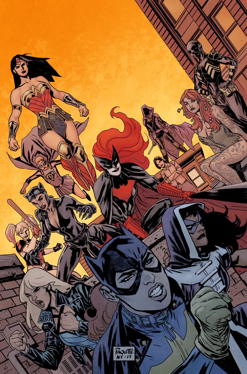 TheJulieBenson's tweet photo. Know what else has a lot of characters in it? BATGIRL AND THE BIRDS OF PREY ISSUE 16 - out today!!
Batgirl &amp;
Black Canary &amp;
Huntress &amp;
Lois &amp;
Batwoman &amp;
Gotham Girl &amp;
Spoiler &amp;
Cass &amp;
Catwoman &amp;
Harley &amp;
Poison Ivy &amp;
Waller &amp;
Renee &amp;
Leslie &amp;
Wonder Woman. https://t.co/EeCHKMlQ8v