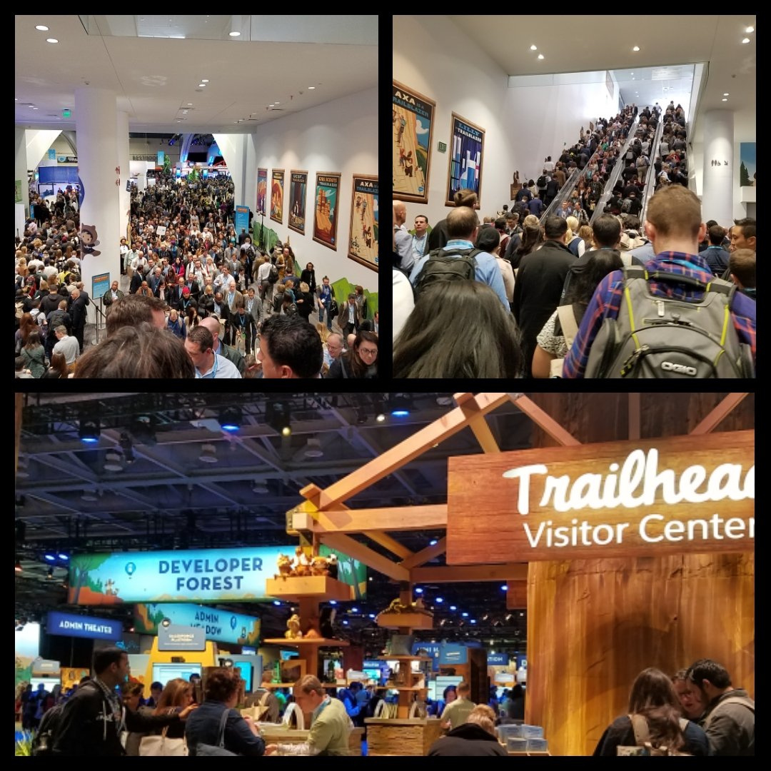 kuehltweet's tweet photo. The crowds swarm again into @Dreamforce National Park! Don’t Miss the #developerforest 🌳🌲🌳 &amp; #DevNet in booth 40 https://t.co/LncXwQTZHC https://t.co/qJ93vbsU27