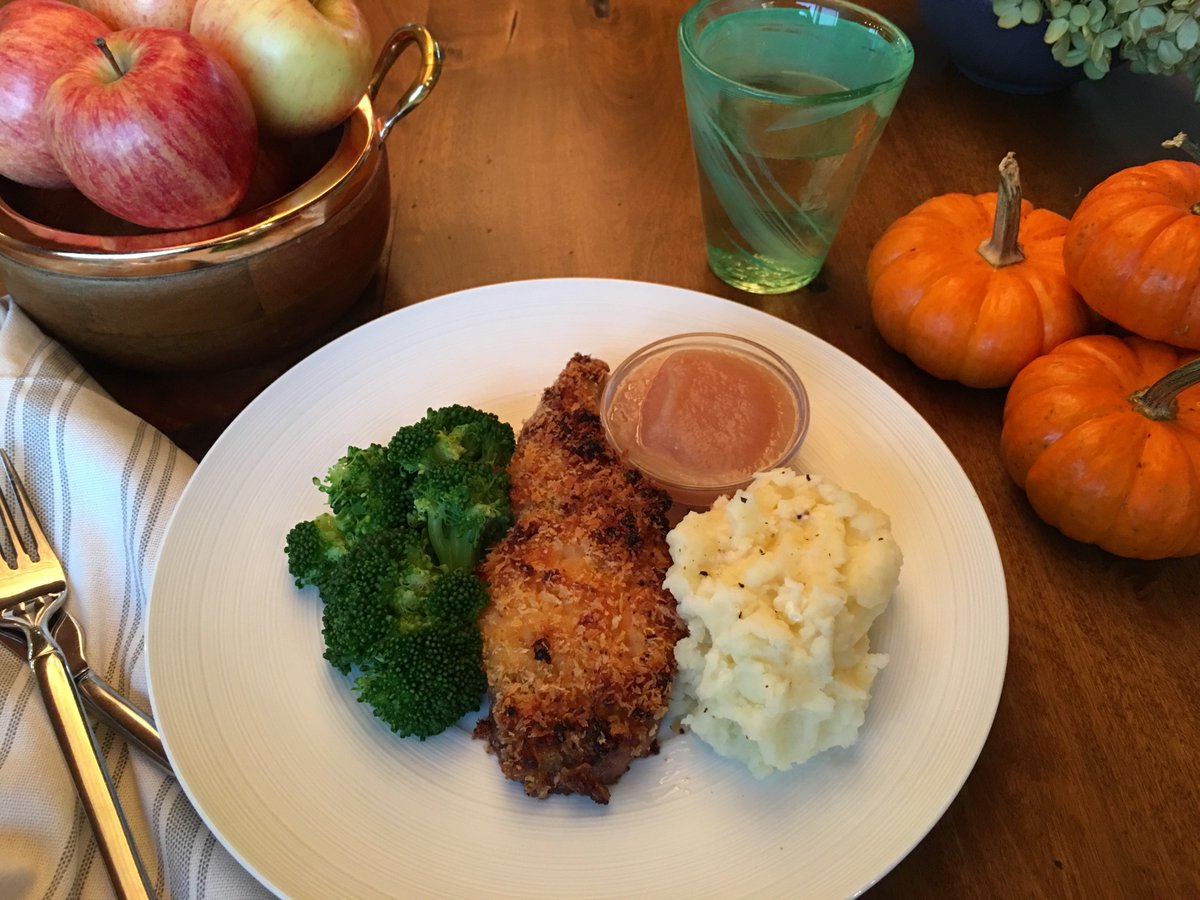 A quick dinner idea, mix softened Pineapple Sriracha Butter with panko bread crumbs, spread generously on pork chops and bake. #Delicious