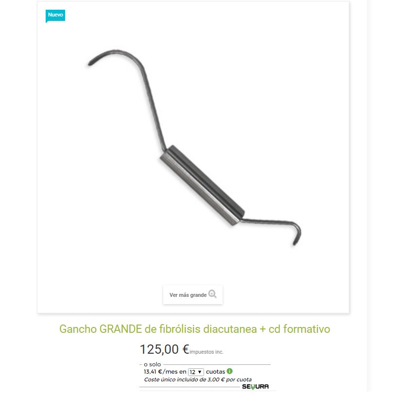 Logarsalud's tweet photo. Gancho de fribrólisis diacutanea GRANDE (25cm). Más info aquí --> https://t.co/hoayEWUDRq https://t.co/do2YM6yiK1