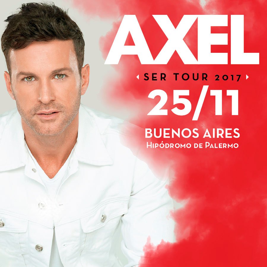 TicketekAr's tweet photo. #Recomendado 👉 @AxelOficial con #AxelSerTour en Buenos Aires 📆 25/11 en @HipodromoArgPal 🎫 Ticket : https://t.co/9yujMRRfQa https://t.co/mt5DidqpD2