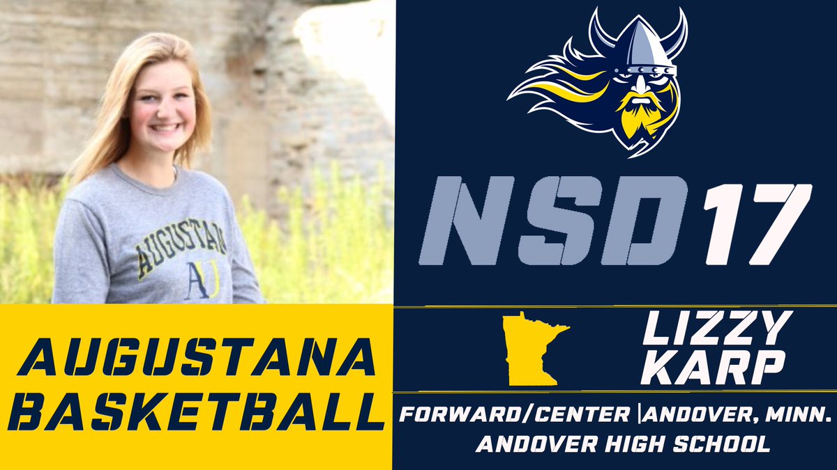 We're so excited to have Lizzy Karp on our team! Augustana fans, help us in welcoming our newest Viking! #WeAreAU