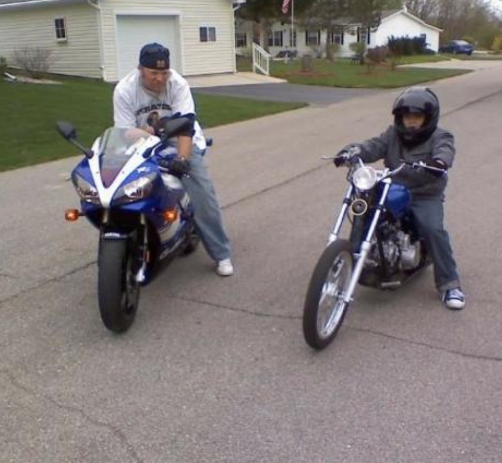fatcobra0904's tweet photo. Me and my son over a decade ago on his first motorcycle. Happy birthday Logan. #20 #dadisOLD https://t.co/WrFzuIE9vJ