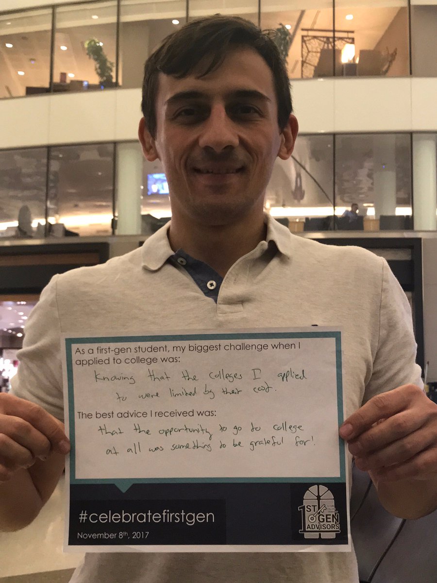 firstgenadvisor's tweet image. Our second #firstgenalumni is from @valgui1, a current #startup #founder! Shared while enroute to #thailand! Challenge: "the colleges I could apply were limited by their cost"; Best advice: "the opportunity to apply to college was something to be grateful for" #celebratefirstgen
