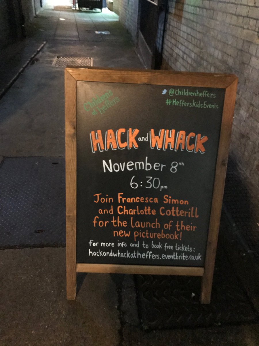 simon_francesca's tweet photo. Almost time for #HackandWhack launch festivities @childrenheffers! https://t.co/wAYTDCogIA