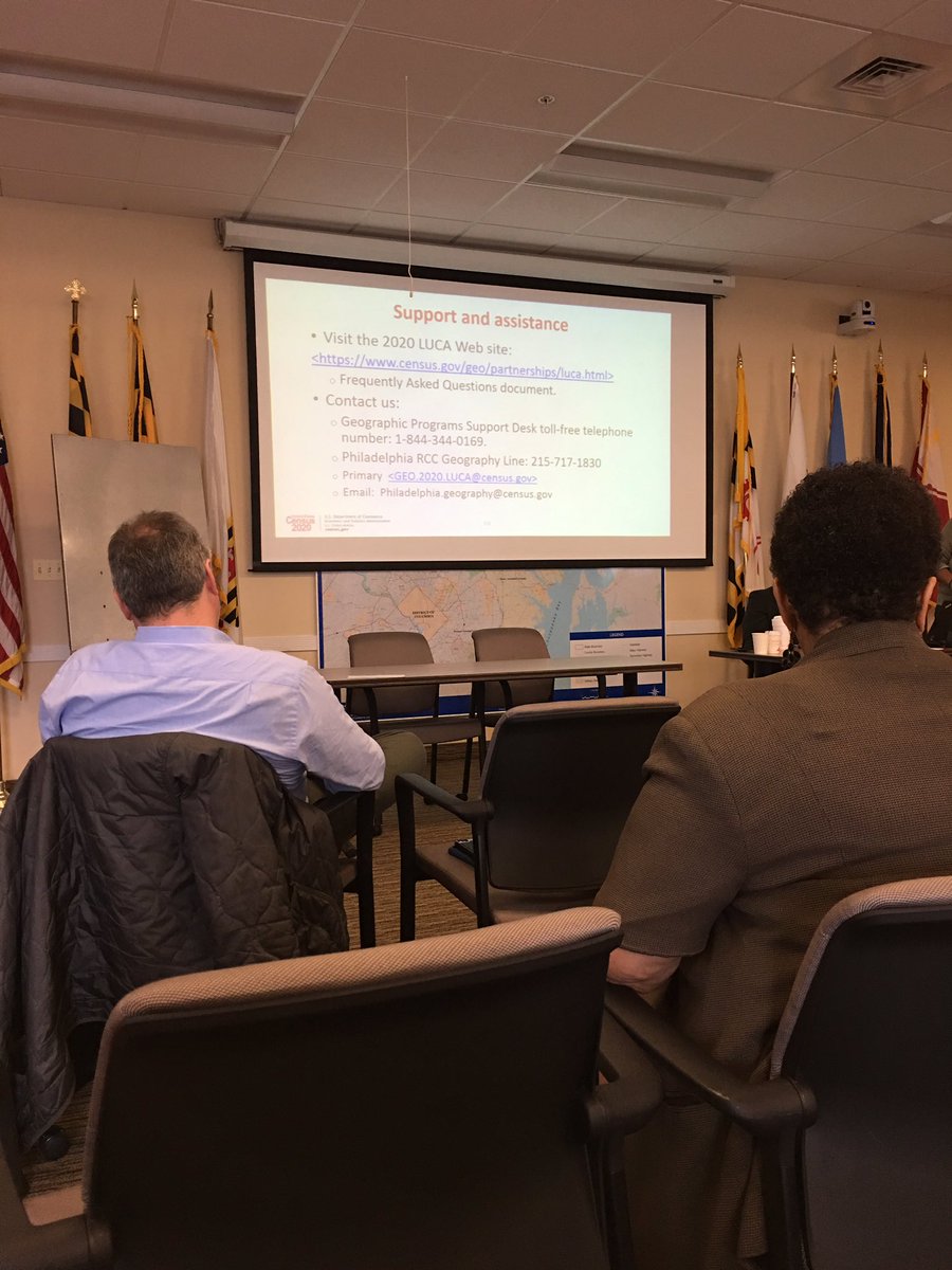 townofcbeach's tweet photo. Municipalities know their areas the best. LUCA Technical Training at the Baltimore Metropolitan Council @MDMunicipal #MGWM https://t.co/Yi2iRQdkop