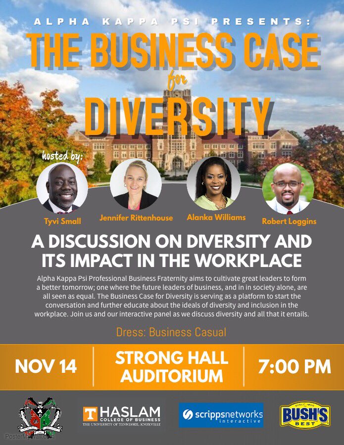 utk_akpsi's tweet photo. November 14th. Be there. #CaseforDiversity https://t.co/CQd3igRURm
