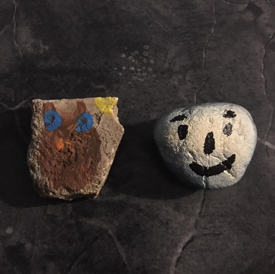 pacrocksva's tweet photo. Some finds at Fighting Creek by Jeri Meadows Eroh #pacrocks #paintedrocks #familyfun #randomactsofkindess https://t.co/nUx7UOwy6j