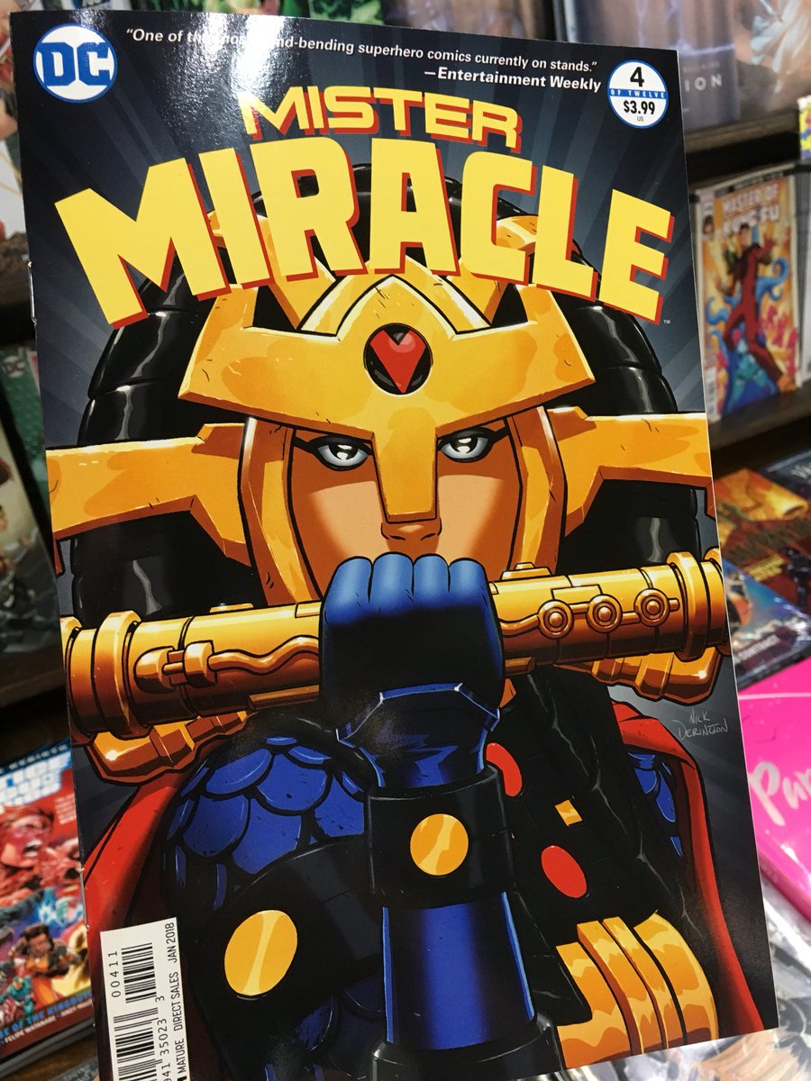 ComicBookBrando's tweet photo. Mister Miracle is on trial for being a traitor. But who will bring the veggie tray? This is so damn good. @AustinBooks #ncbd #BrandoPicks https://t.co/vacLdXovpn