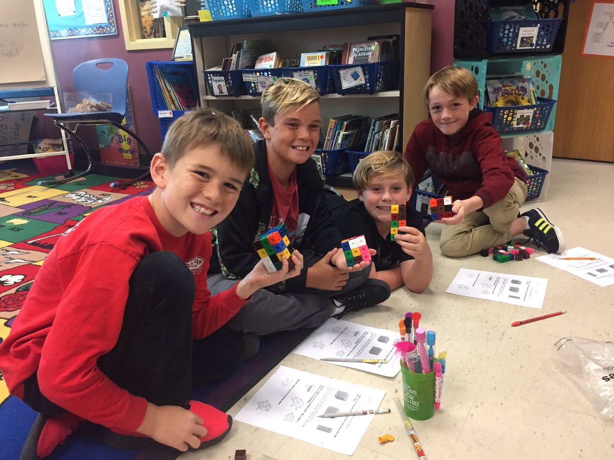 JennaGrayNHES's tweet photo. Today we built rectangular prisms in math to learn about recording dimensions and calculating volume! It's fun to be a Waverider! #nagsheadschool https://t.co/RYJfzuP7qx