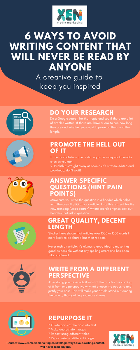 judiciousinc's tweet photo. 6 Ways To Avoid Writing Content That Will Never Be Read By Anyone [INFOGRAPHIC] - https://t.co/omCm5Sza9Y  #contentmarketing #marketingtips https://t.co/C43ouOIQJa