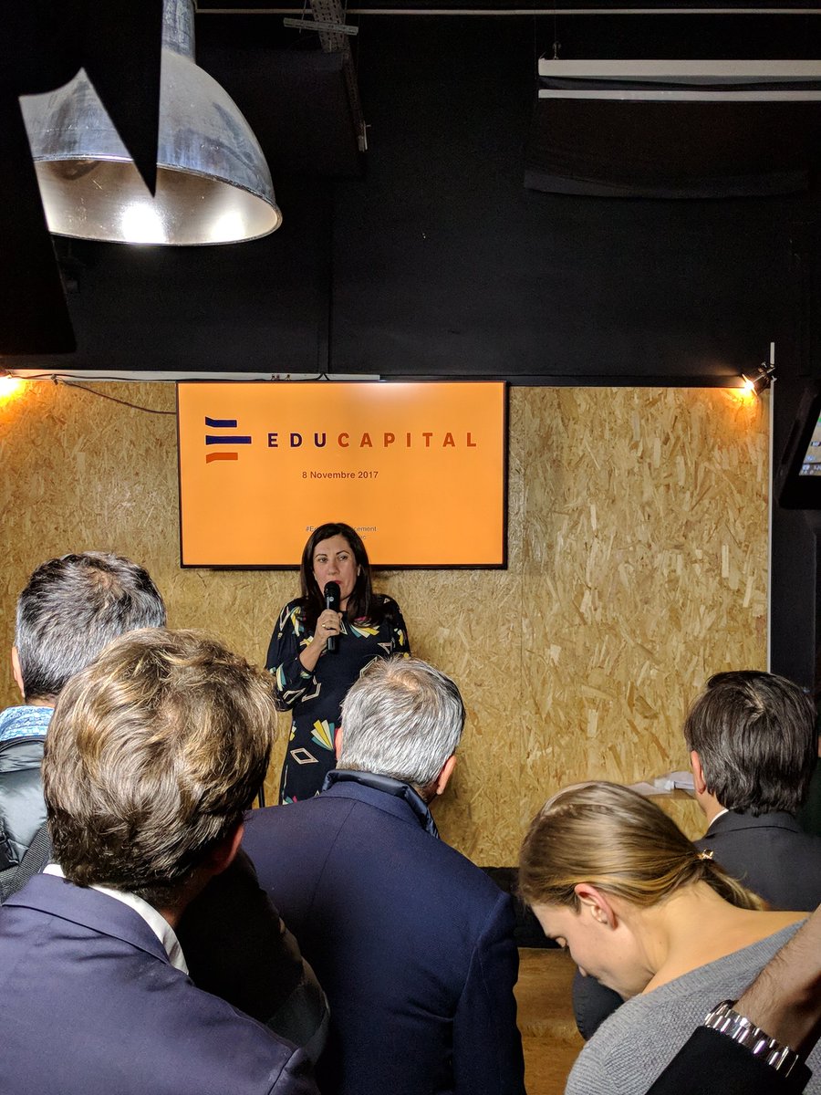 Soirée de lancement <a href="/Educapital_vc/">Educapital</a> avec <a href="/mclevet/">Marie-ChristineLEVET</a>. #edtech