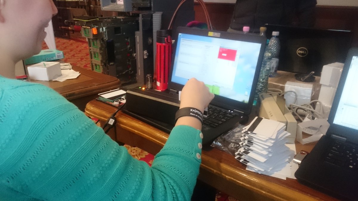 _Endless_Quest_'s tweet photo. We w/ @GiftsUngiven are waiting you at the @DefCampRO See you tomorrow. Come and have some fun with #ATM! #DefCamp #HackTheBank @secespresso https://t.co/Rjlk59Umnu
