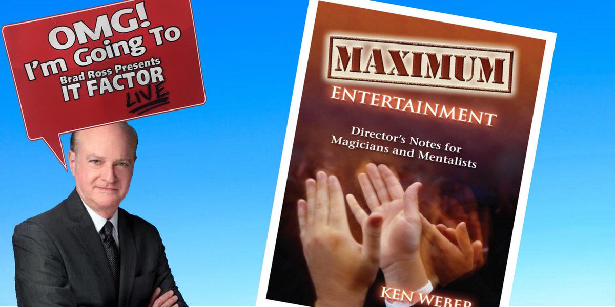 david_knight's tweet photo. Ken Weber wrote a FANTASTIC book for magicians on how to improve their show. We are ready for his talk at #ifl2017 #itfactorlive https://t.co/Y3soYCbeOP