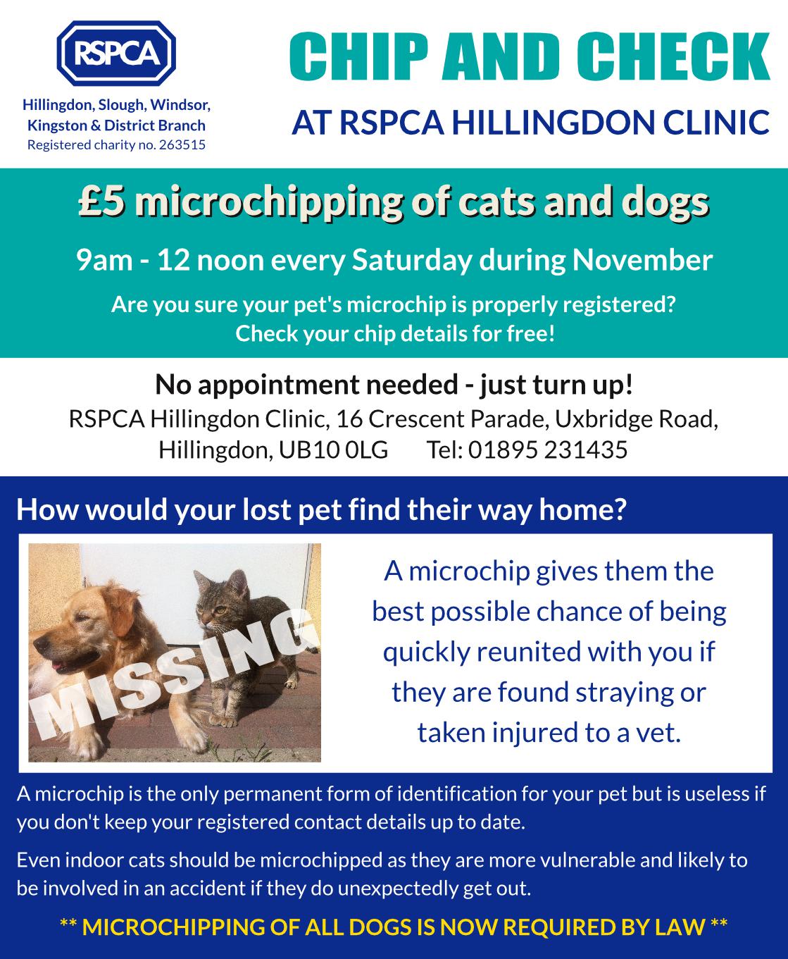 RSPCA Hillingdon on Twitter "If your pet went missing, how would they