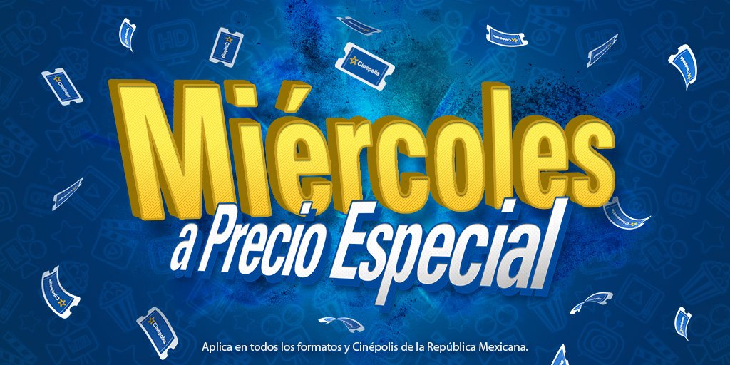 Miércoles, cine, precio especial, ¡no hay mejor combinación! Te esperamos para que disfrutes de las mejores películas. ¿Cuál se te antoja?