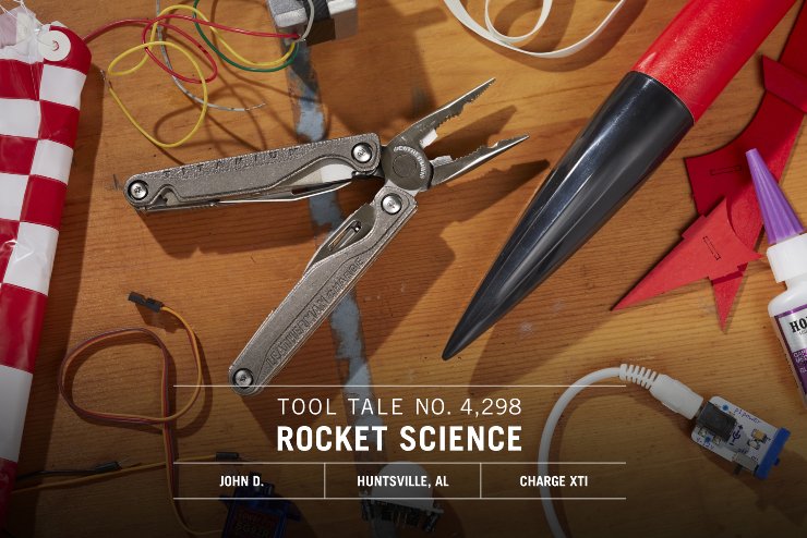leathermannz's tweet photo. It’s not rocket science to problem-solve with a #Leatherman, even when working on rockets #ToolTales https://t.co/oG1lK54Zh9 https://t.co/VUPtwDJZdV