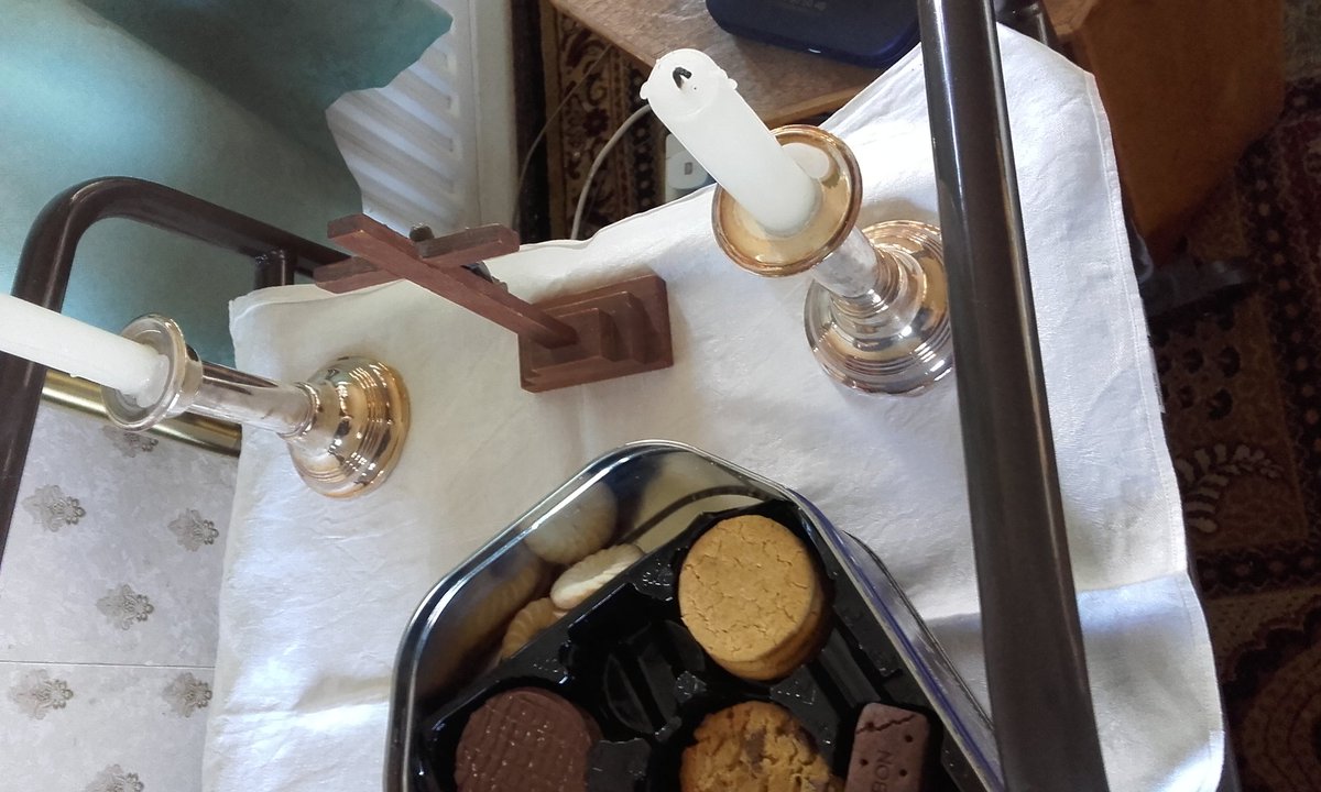 CurateDurrant's tweet photo. A day filled with sacrament & encounter is a day filled with incarnational glory, but it's also emotionally exhausting! #HomeCommunion https://t.co/QuvZvSRQB6