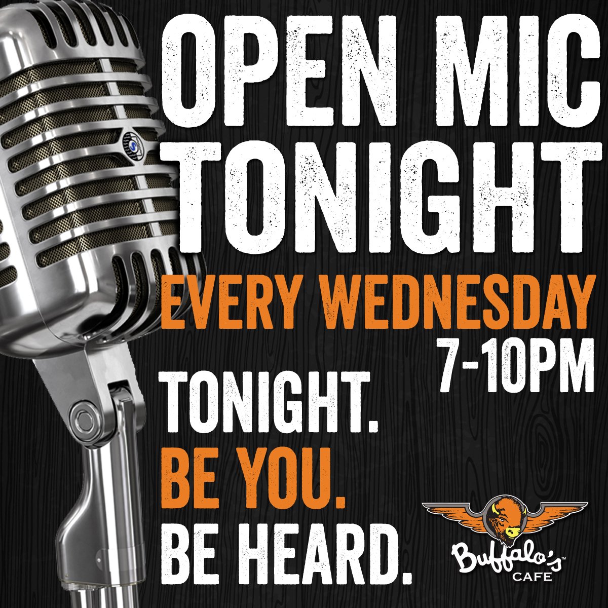 BuffalosCanyon's tweet photo. It's #WackyWednesday ... come on out and show yourself!
#BuffalosCanyon
#CanyonTX
#OpenMic
#BeYou https://t.co/QxYVhpv2lW