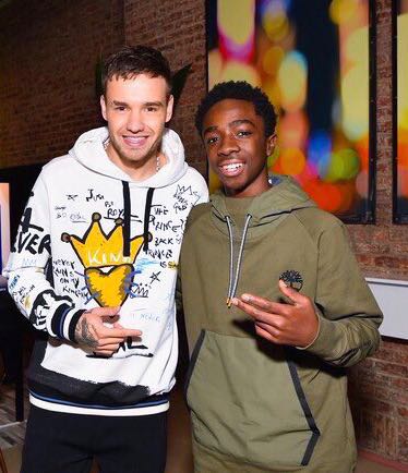 LiamPayne's tweet photo. I’ve been convinced I need to start watching #StrangerThings!! @calebrmclaughl1 https://t.co/pjhLxd6RSF