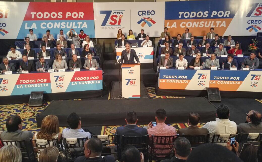 El movimiento <a href="/CREOEcuador/">Movimiento CREO Ecuador</a> es un movimiento de unidad. Nosotros estamos unidos para luchar por principios, por ideales y causas del pueblo ecuatoriano. #7VecesSí