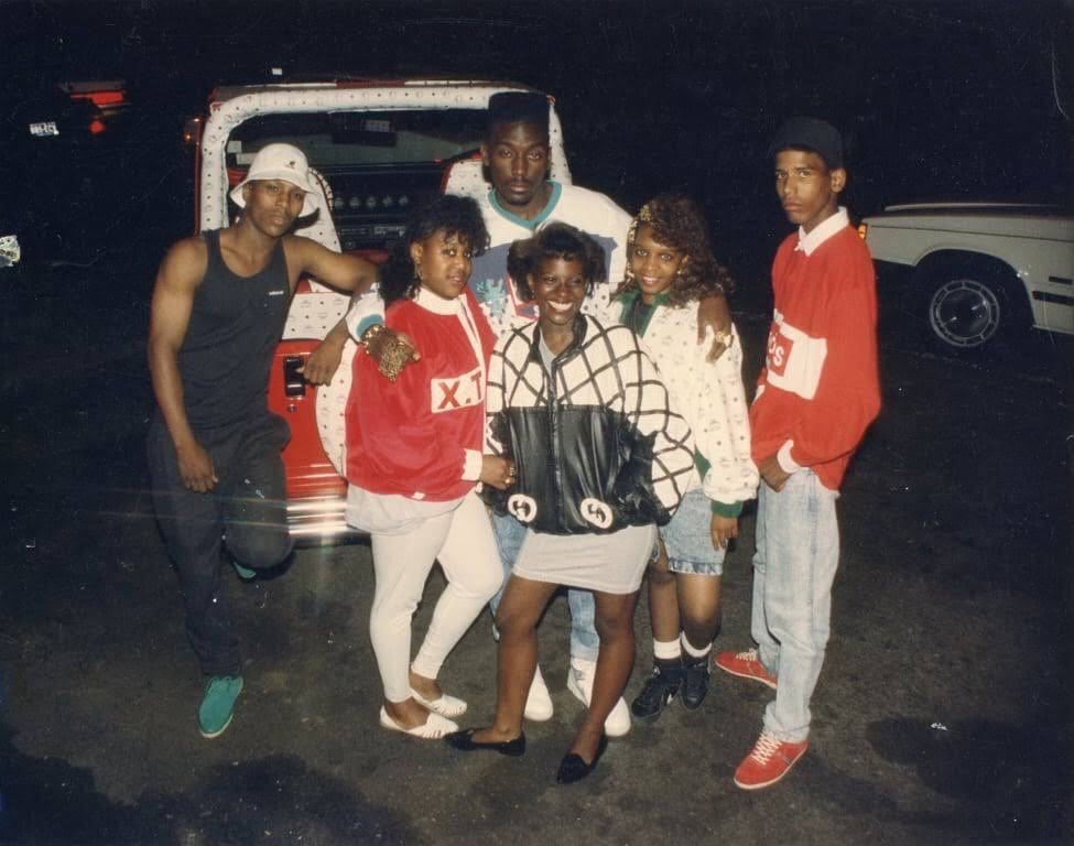 Detroit Griot on X: Big Daddy Kane and some fans wearing Dapper Dan Gucci  and MCM jackets. Behind is a Jerome upholstered in MCM, created by Dan.   / X