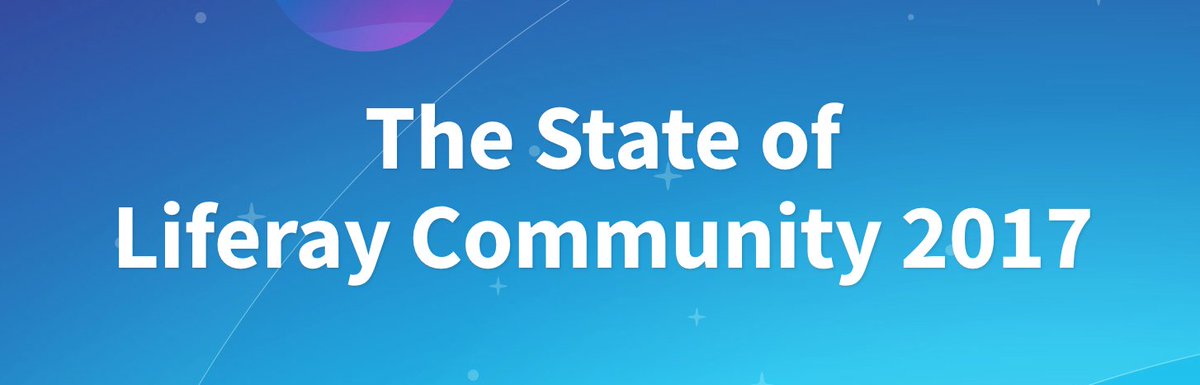 Hey you! Yes, you! Let's participate on The State of Liferay Community 2017? bit.ly/2yjvtTZ