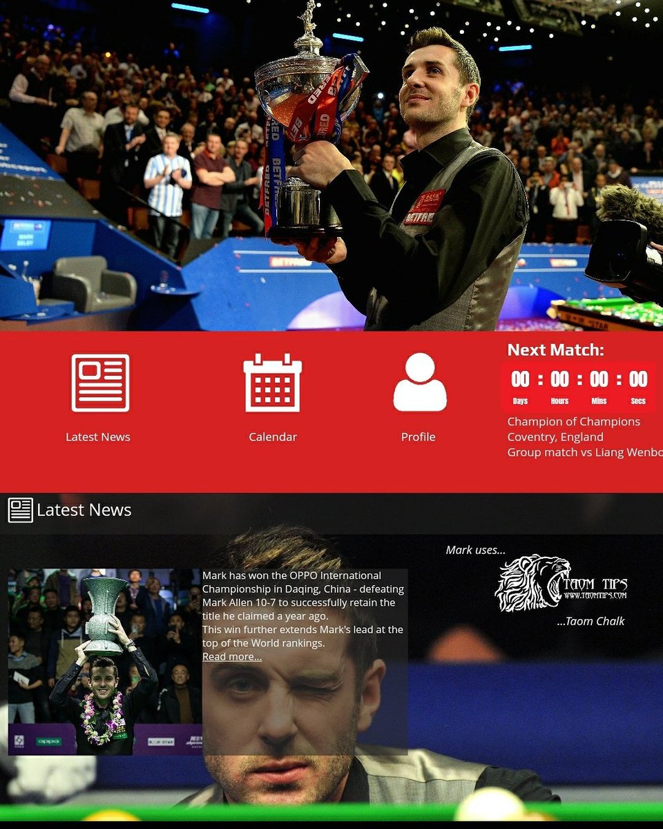 taombilliards's tweet photo. Yesterday we got a new member to our Pro team. World number one Mark Selby. Visit his nice new website https://t.co/CJfg6Le1VG #taom #taomtips #taomchalk #snooker #markselby @markjesterselby https://t.co/RWYk7l80OZ