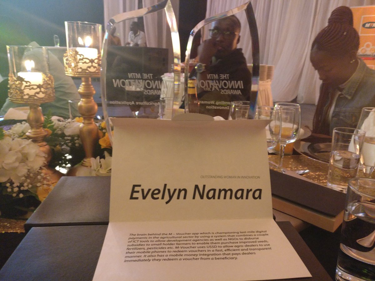 enamara's tweet photo. I can't express my gratitude right now. Thank you @mtnug for this recognition. I'm beyond humbled. #OutstandingWomanInInnovation #MTNInnovationAwards https://t.co/5pqORZUrOe