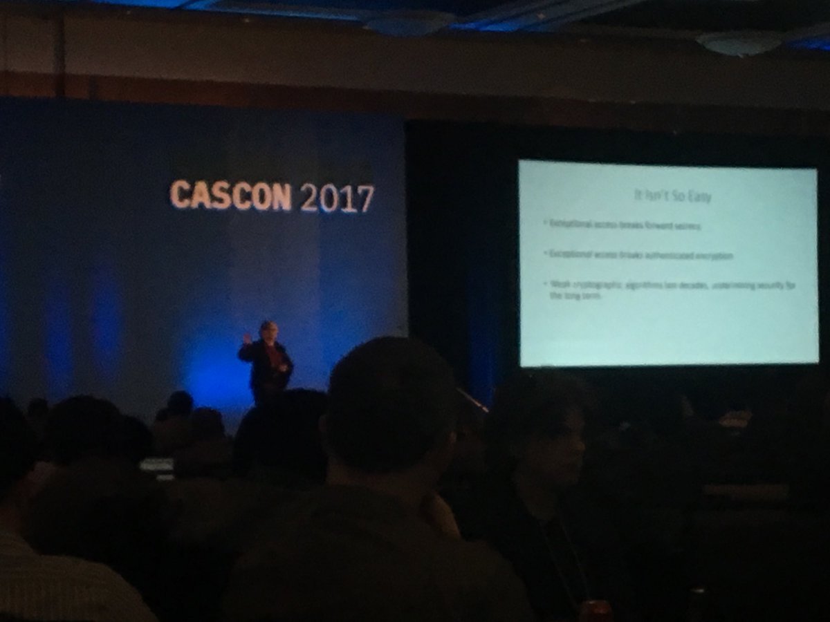 KristaShibata's tweet photo. Learning about encryption and security #CASCON2017 oh the stuff happening in the world today!!!!!!!! https://t.co/TJAmOnbfiM