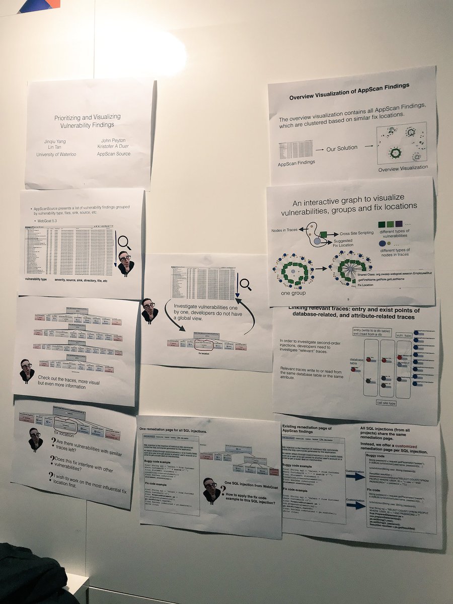 jeremy_bradbury's tweet photo. Nice research on prioritizing and visualizing software vulnerabilities by Jinqiu Yang, Lin Tan, et al. #CASCON2017 Technology Expo https://t.co/AHDPWXB3gD