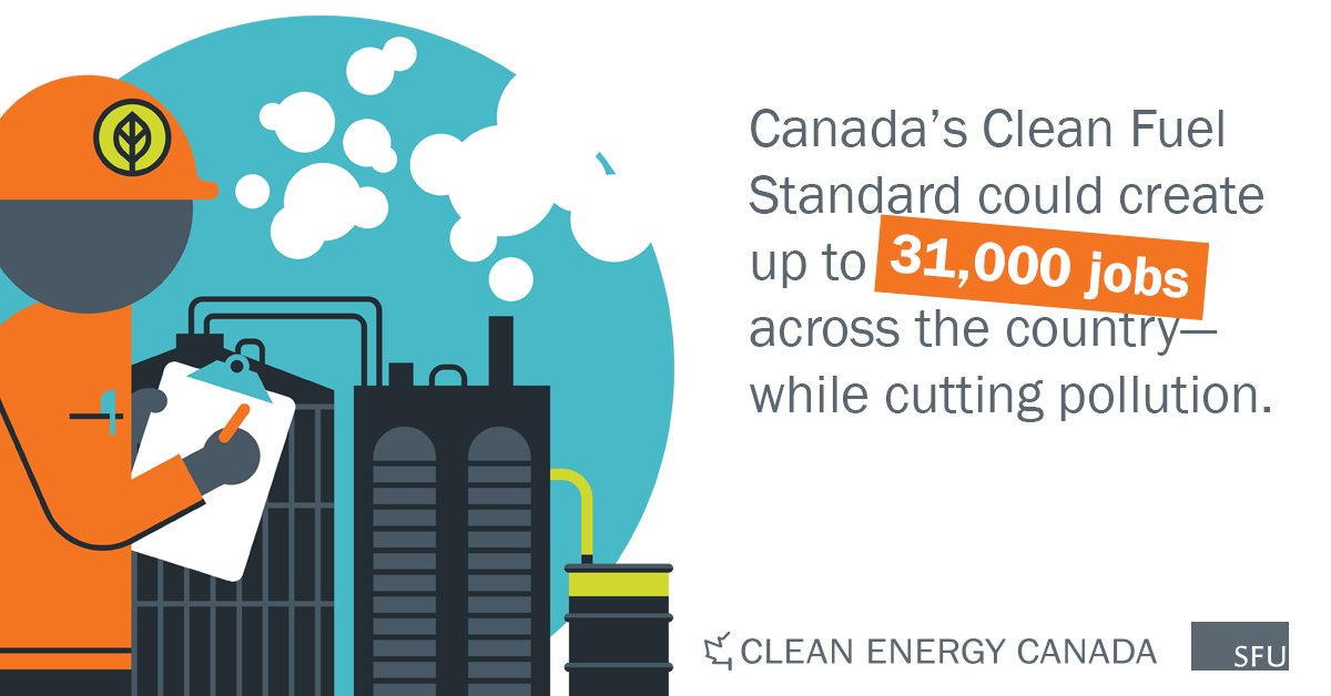 We released a big report on Canada's Clean Fuel Standard today, with some compelling numbers. Here's a good overview in the National Post: nationalpost.com/news/politics/… #cdnpoli <a href="/cathmckenna/">Catherine McKenna</a>