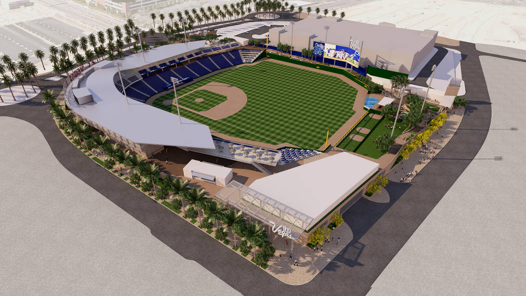 ClarkCountyNV's tweet image. Commissioners unanimously approve permit to build new #baseball stadium for @LasVegas51s in @DTSummerlin! Stadium set to open in 2019!⚾️