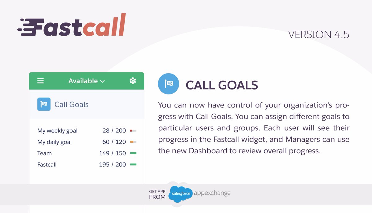 fastcall411's tweet image. #CallGoals on #Fastcall New Version 4.5
-
📢 Download now from the AppExchange 
goo.gl/kK6ydE
-
Stay tuned 😉