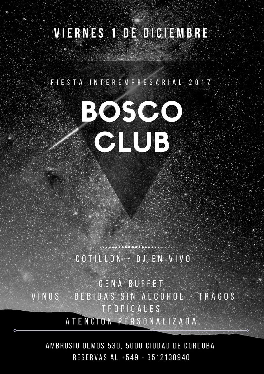 #fiestasfindeaño #reservatulugar #DiversionGarantizada #BoscoClub 

Info 3512138940