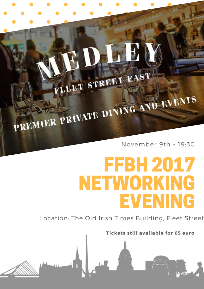 The FFBH 2017 Dinner Takes place tomorrow in Medley Restaurant at 7:30pm. Limited tickets still available!!