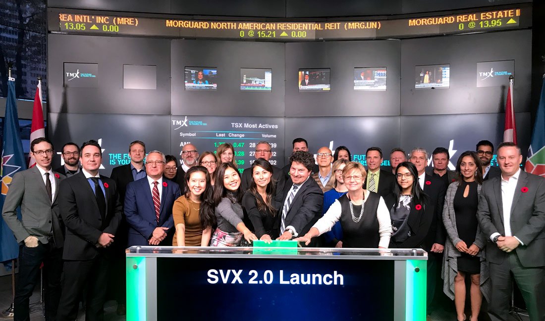 MaRSDD's tweet photo. The newest #ethical #investment platform has landed at the Toronto Stock Exchange! Get the full SVX announcement: https://t.co/Hpvv1bp9nH https://t.co/tBG4km0cmB