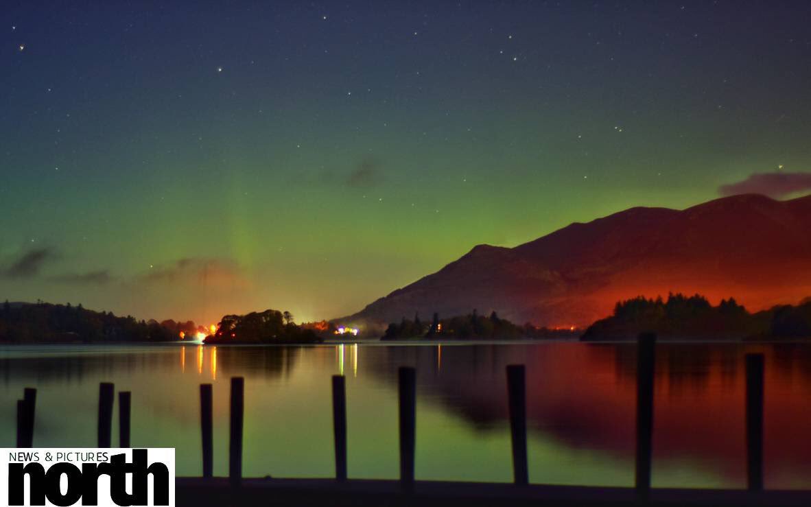 PaulKingstonITV's tweet photo. A selection of images I took of the ridiculously stupendous #aurora over Cumbria last night. #NorthernLights @CumbriaWeather @SnapYourWorld @StormHour #NotJustLakes #placetobe https://t.co/BLALaS9sgt