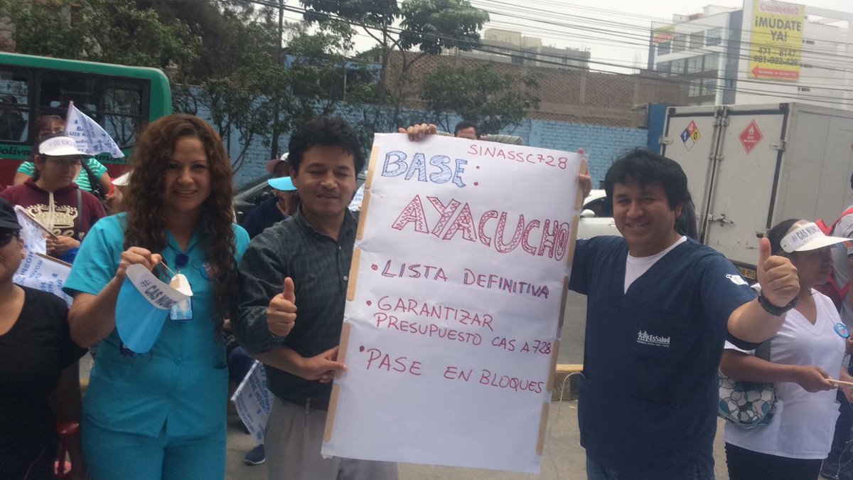 EladioChavarri4's tweet photo. @EsSaludPeru @MTPE_Peru @augusegui los @Cas_a_728 en Plantón por  #AprobacionDePresupuesto para #Ley30555 https://t.co/ev2xdNX28p