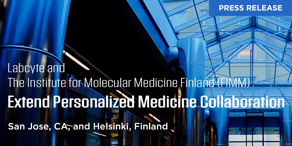 LabcyteInc's tweet photo. PRESS RELEASE: @FIMM_UH and #Labcyte Extend #PersonalizedMedicine Collaboration - https://t.co/P8jD2JN1W4 https://t.co/8wecFUt4bd