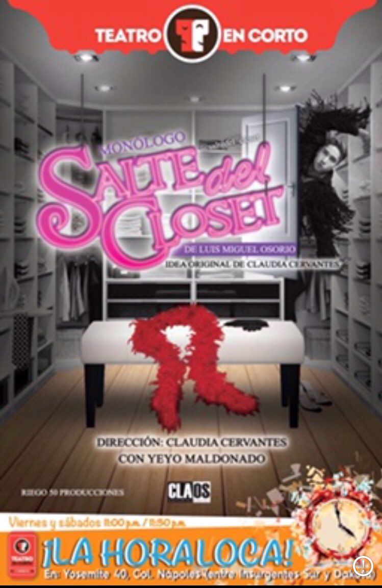 PerdonameXser's tweet photo. Los esperamos de jueves a domingo, 18 obras cortas, 2 producidas x @Cervantesclau “Perdóname por ser cabrón” y “Salte del closet” Foro 4 de Teatro en Corto #monologos https://t.co/0KCu1sYPqV