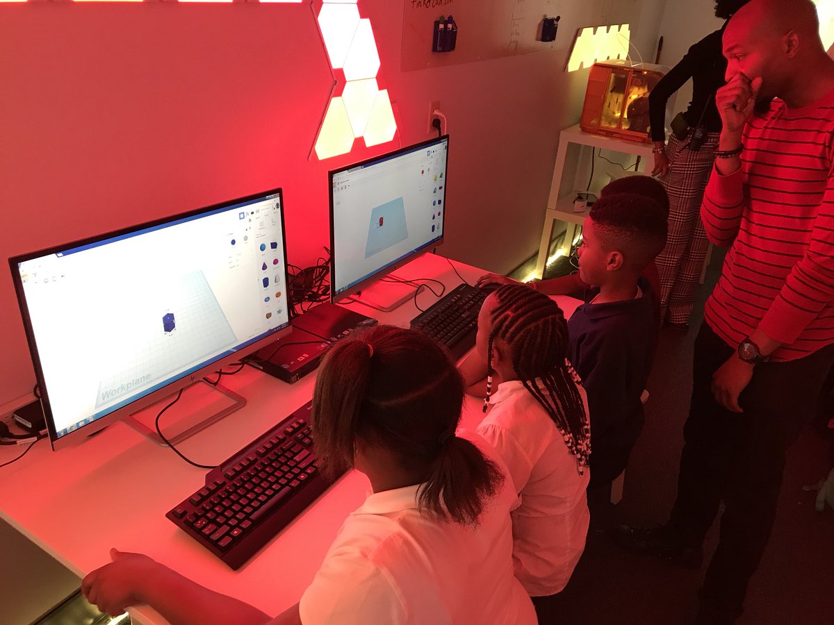 MSCSK12's tweet image. We challenge students to “think outside the box,” but thanks to a partnership with @Cloud901TeenLab, @CummingsEagles1 have a unique #BuildingBox learning environment for all their STEM activities!