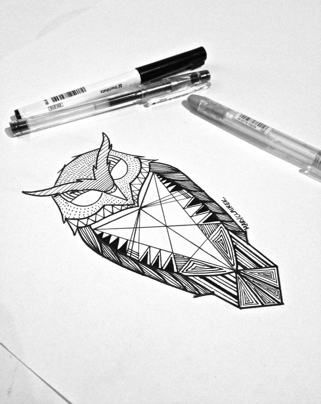 Details more than 76 geometric owl tattoo  thtantai2