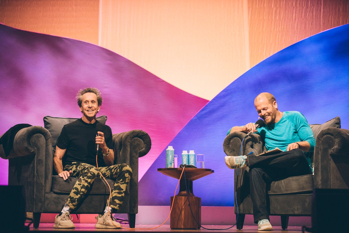 BrianGrazer's tweet photo. Had such an awesome time talking with the great @tferriss at #SummitLA17! Always a fantastic event packed with so much insight! @Summit https://t.co/W9RHNRtL9j