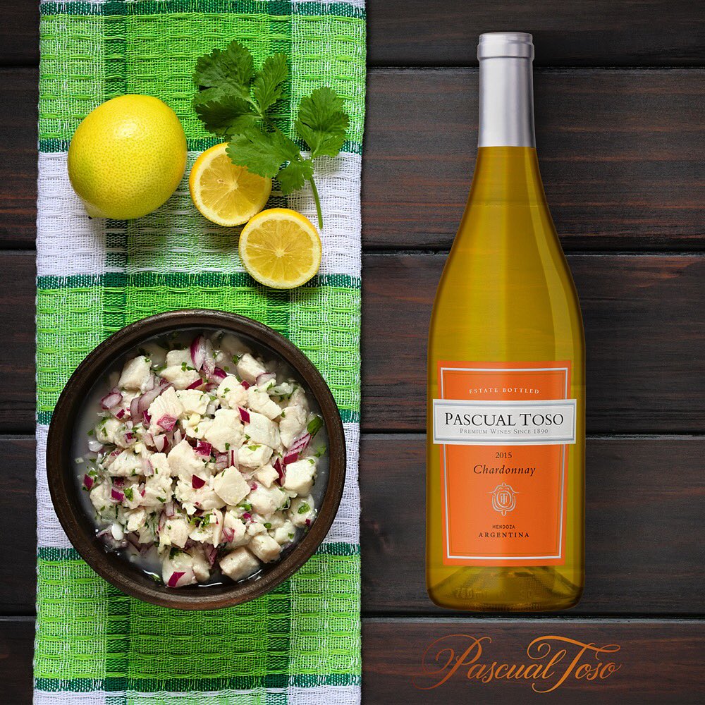 Desert and sea join. Pascual Toso Estate Chardonnay, a balanced and fresh #wine, perfect to accompany with fish and seafood.