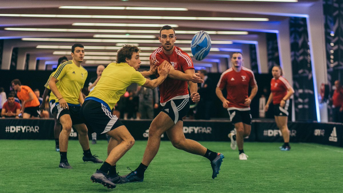 adidasFR's tweet photo. Défie les règles du rugby.
La créativité s'empare de la finale du #DFYPAR 🏉
#HereToCreate https://t.co/IMzIn8s3N6