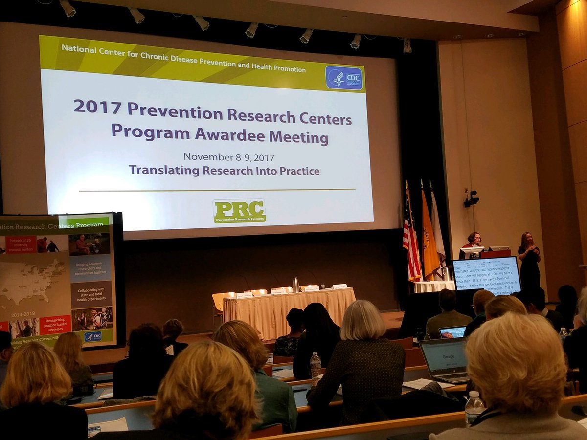 TulanePRC's tweet photo. The #PRCs Annual Meeting kicks off! @CDCObesity #30yearsofPRCs #PRCs30th https://t.co/yyuCoQlY7M